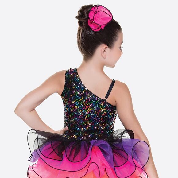 Dance Costume Revolution RC18539 Medium Child Pink Orange Tutu Jazz Tap Pageant - Picture 2 of 2